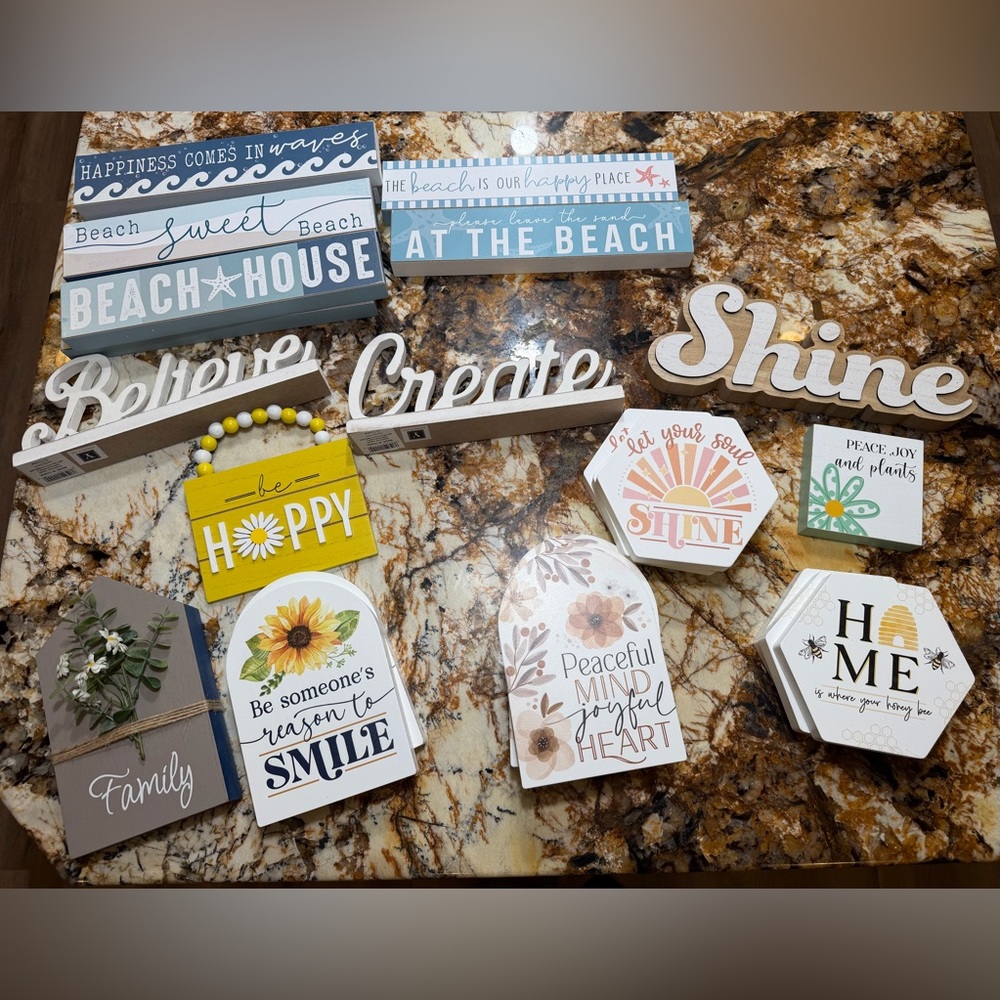 Wooden Tabletop Signs-multiple designs sizes available!